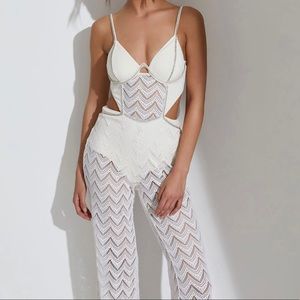 PatBo white jumpsuit